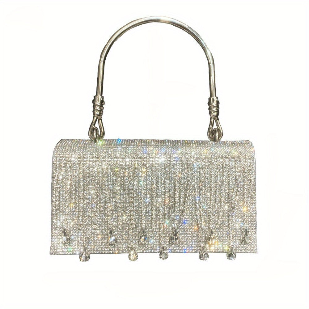 Rhinestone Designer Chain Bag