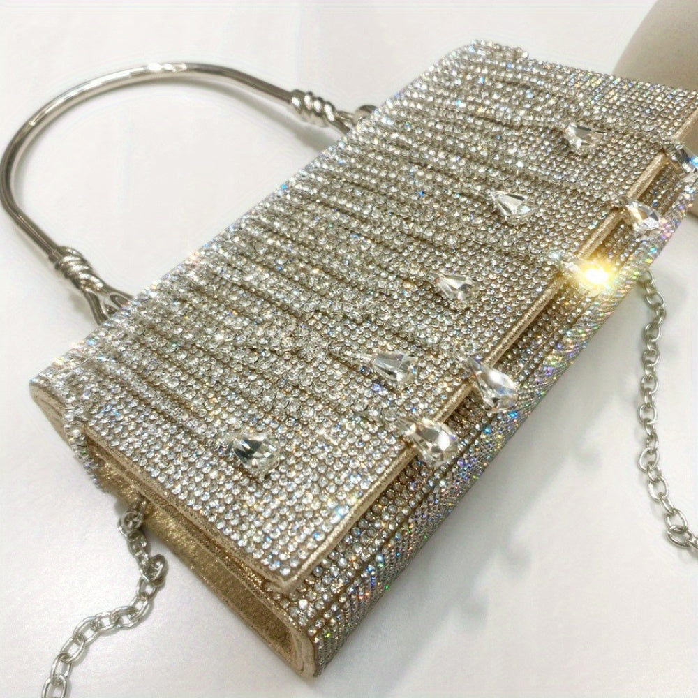 Rhinestone Designer Chain Bag