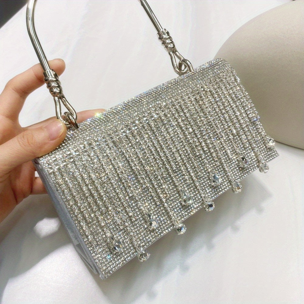 Rhinestone Designer Chain Bag