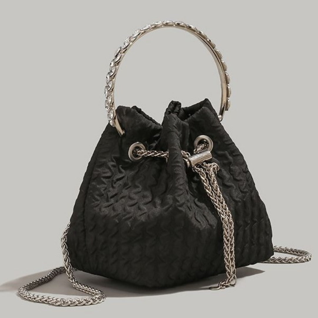 Rhinestone chain handbag