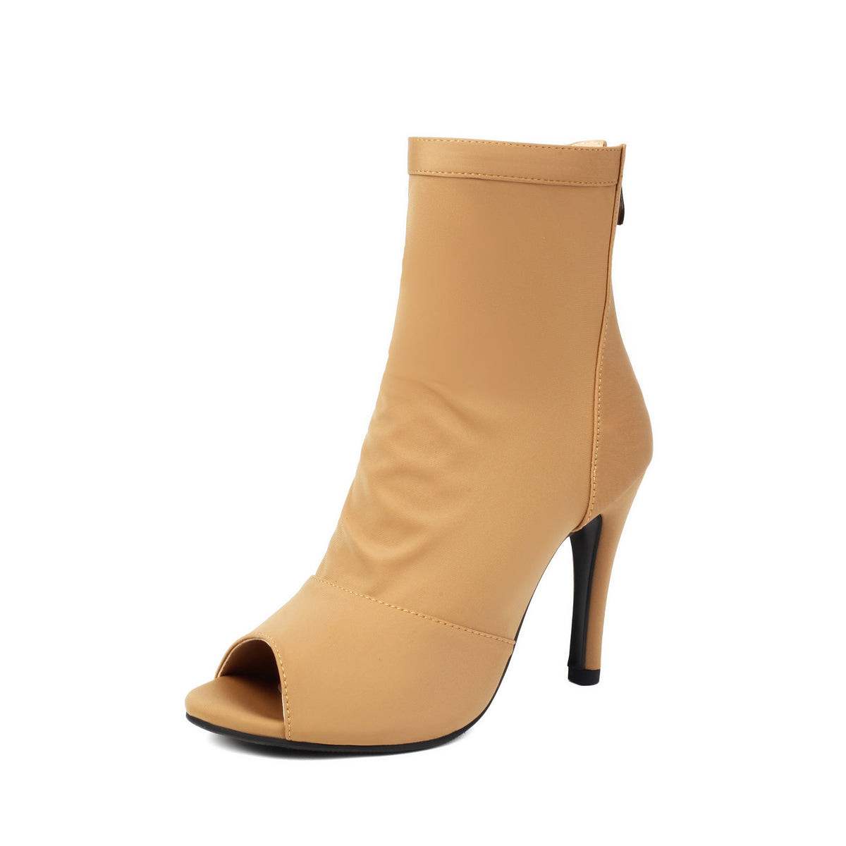 High-heeled Stiletto Boots With Fishmouth.