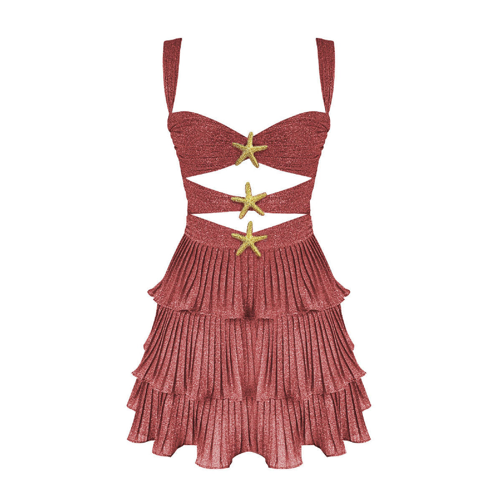 A-shaped cake skirt one-piece beach set sexy