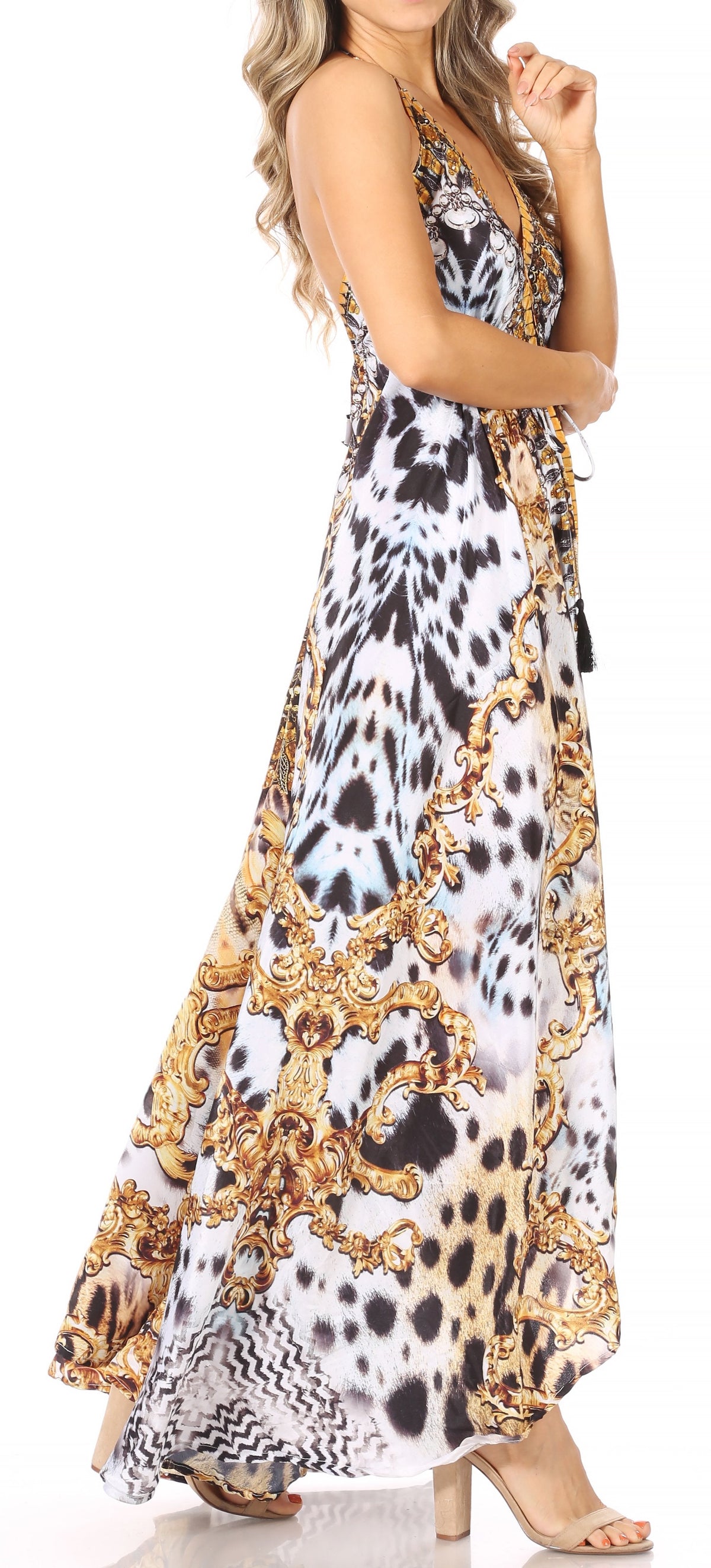 Womens Maxi High-low Halter Handkerchief Long Dress Beach Party