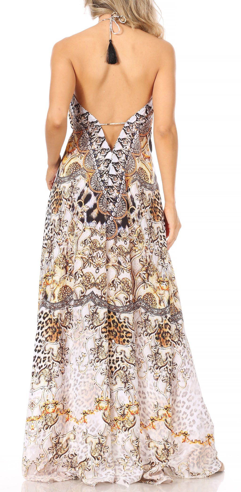 Womens Maxi High-low Halter Handkerchief Long Dress Beach Party