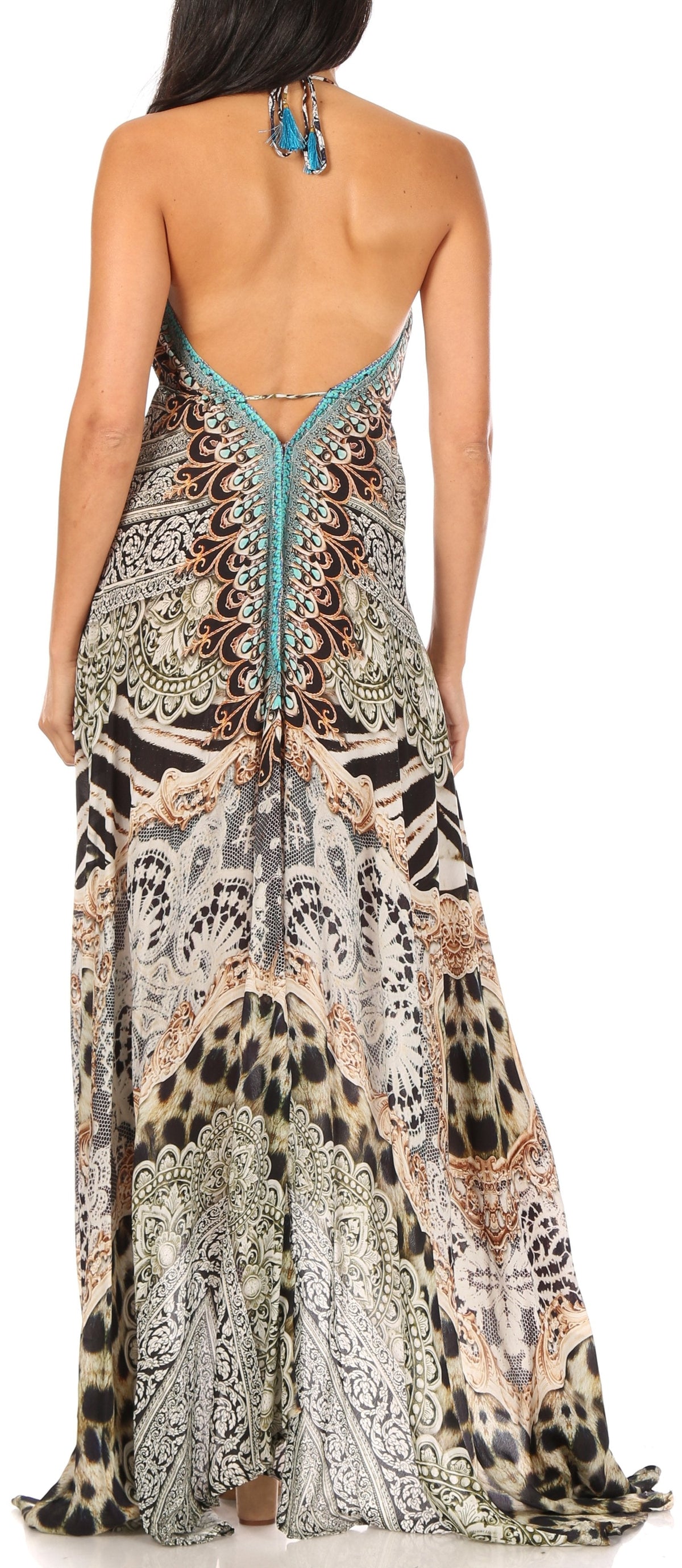 Womens Maxi High-low Halter Handkerchief Long Dress Beach Party