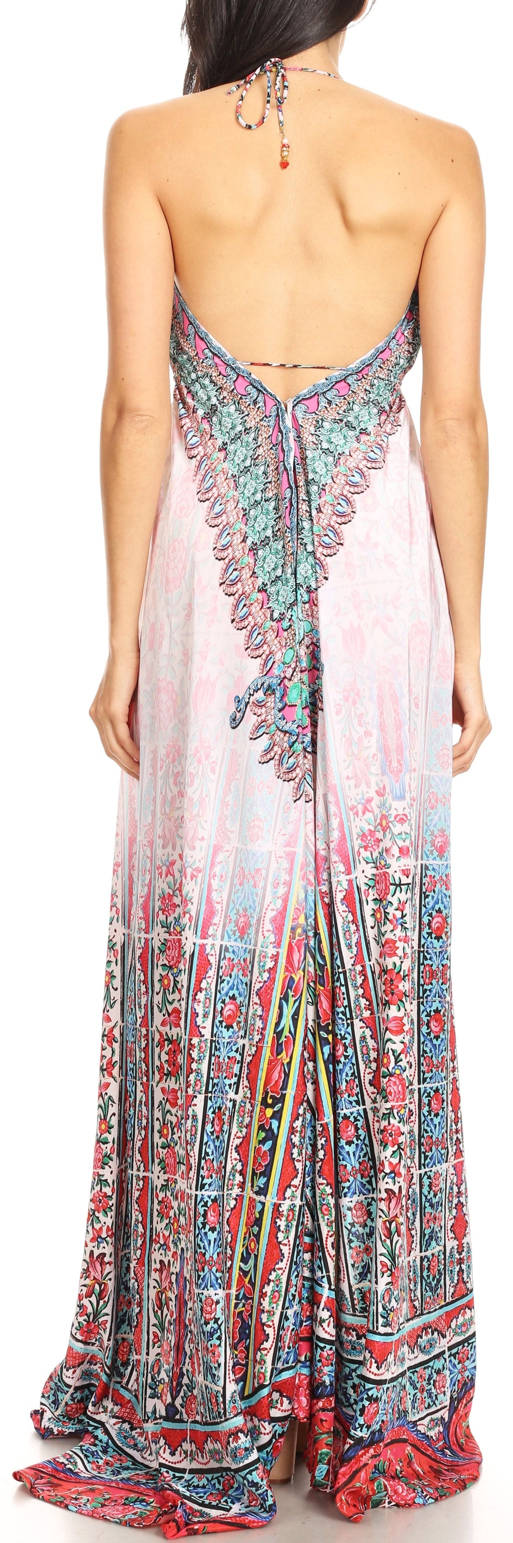 Womens Maxi High-low Halter Handkerchief Long Dress Beach Party