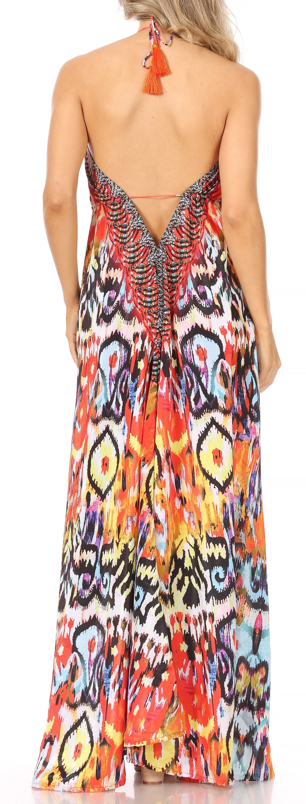 Womens Maxi High-low Halter Handkerchief Long Dress Beach Party