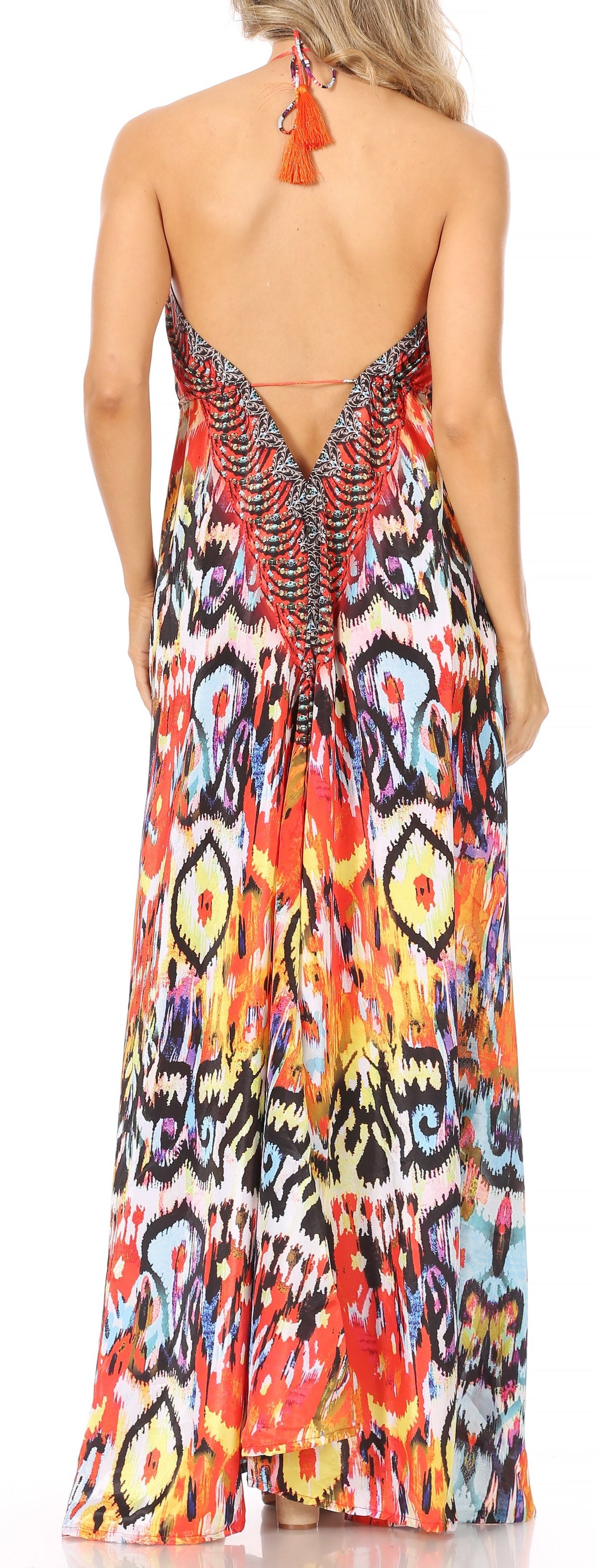 Womens Maxi High-low Halter Handkerchief Long Dress Beach Party