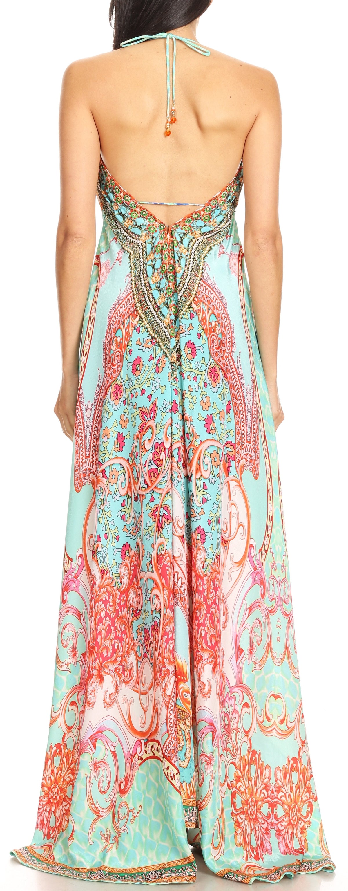 Womens Maxi High-low Halter Handkerchief Long Dress Beach Party