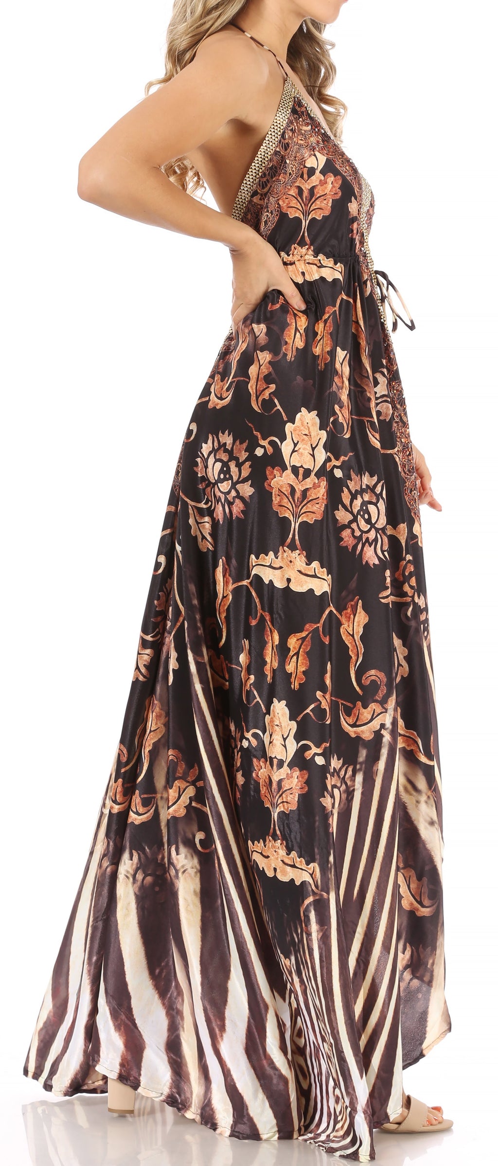 Womens Maxi High-low Halter Handkerchief Long Dress Beach Party
