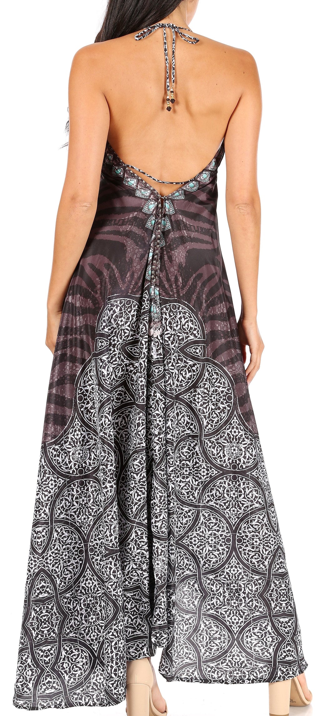 Womens Maxi High-low Halter Handkerchief Long Dress Beach Party
