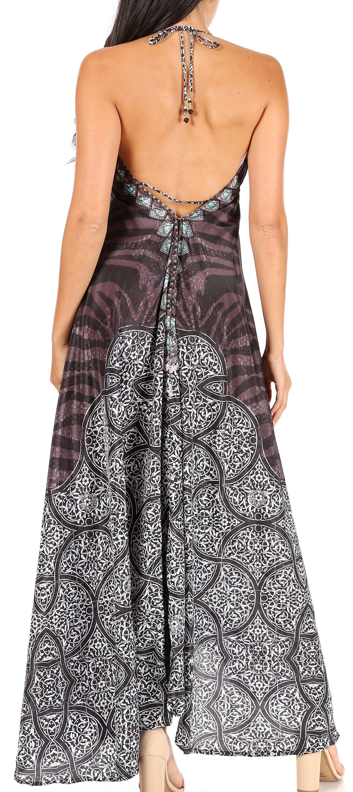 Womens Maxi High-low Halter Handkerchief Long Dress Beach Party