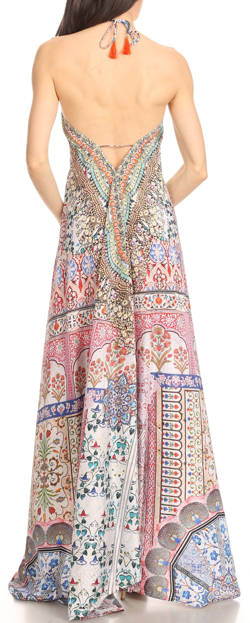 Womens Maxi High-low Halter Handkerchief Long Dress Beach Party