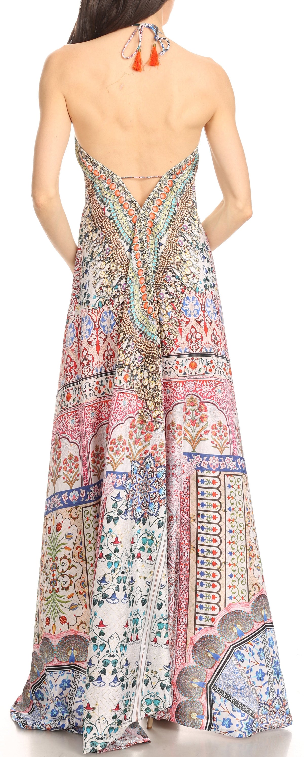 Womens Maxi High-low Halter Handkerchief Long Dress Beach Party