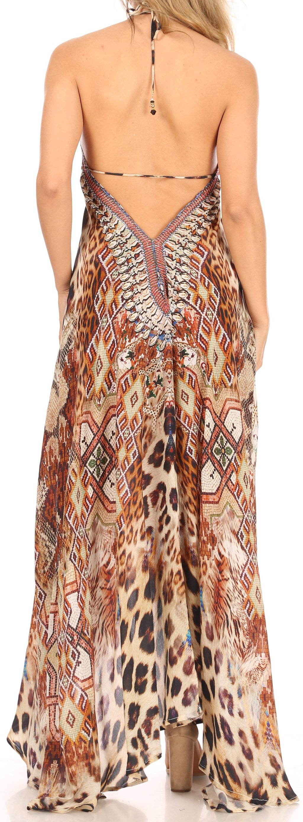 Womens Maxi High-low Halter Handkerchief Long Dress Beach Party