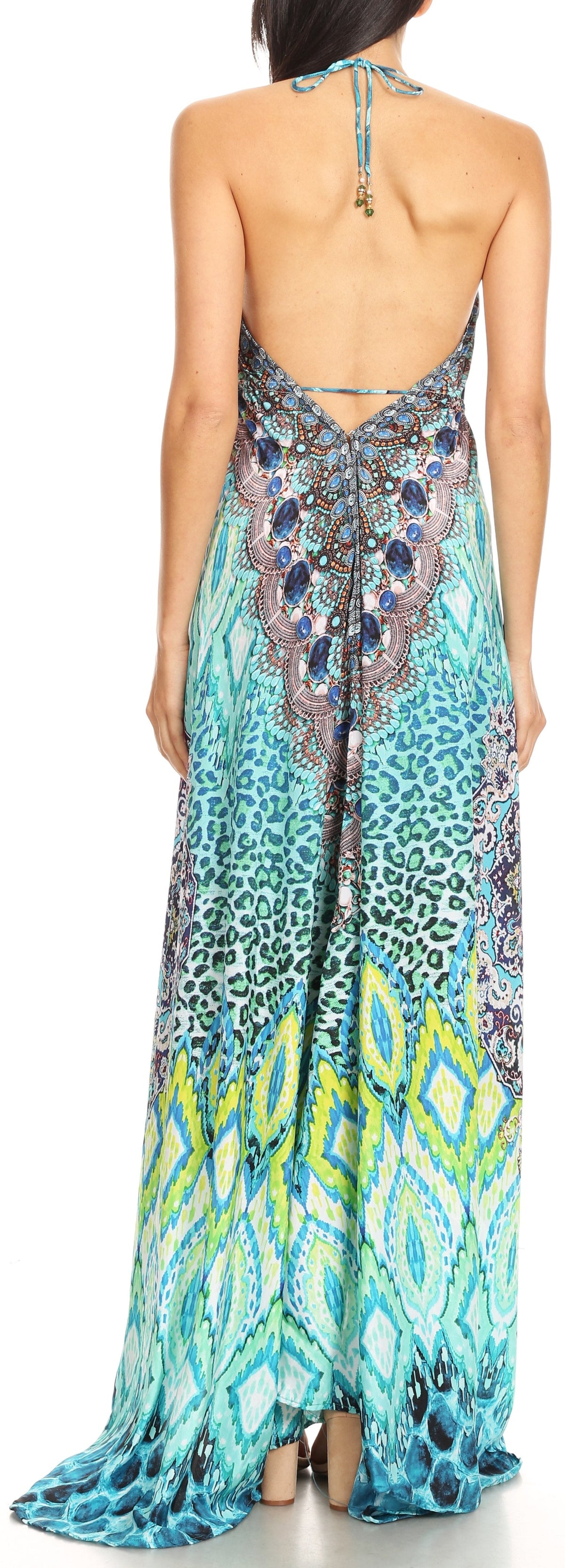 Womens Maxi High-low Halter Handkerchief Long Dress Beach Party