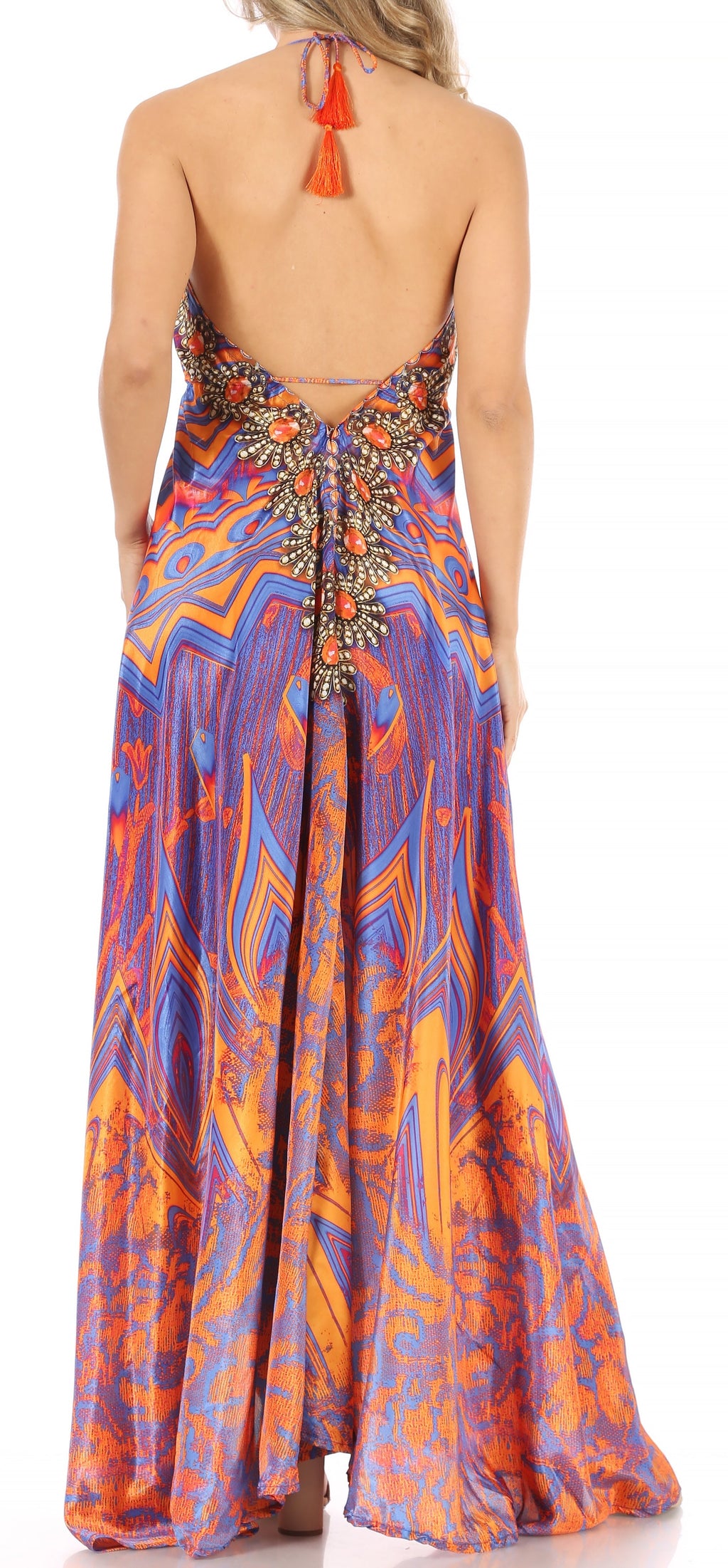 Womens Maxi High-low Halter Handkerchief Long Dress Beach Party