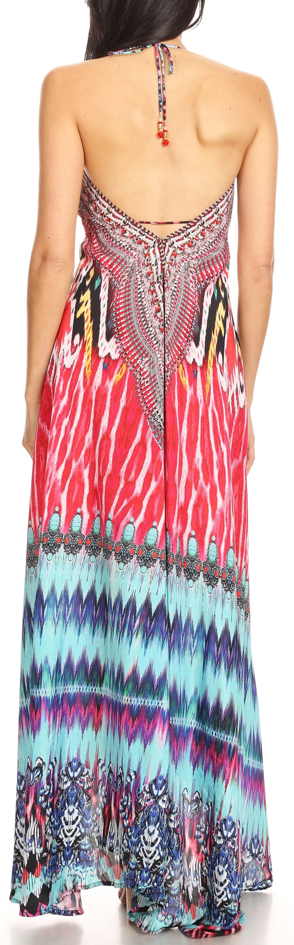 Womens Maxi High-low Halter Handkerchief Long Dress Beach Party