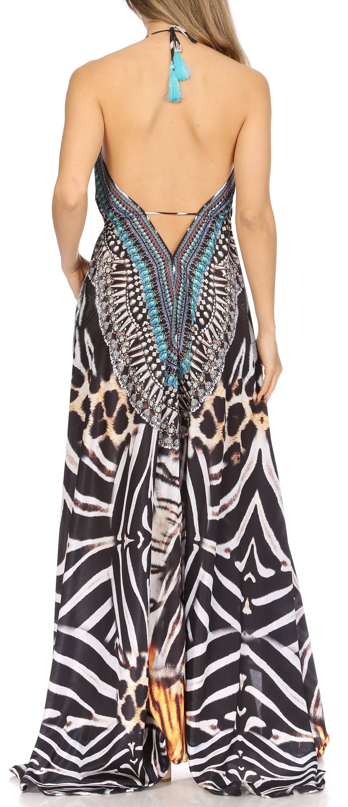 Womens Maxi High-low Halter Handkerchief Long Dress Beach Party