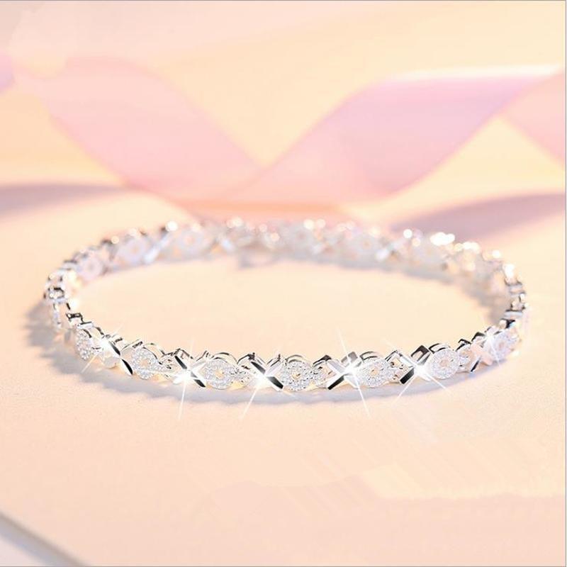 Top Quality Elegant 925 Sterling Silver Luxury Bracelet