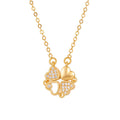 Women's Four-leaf Clover Wear More Love Deformation Design Temperament Necklace