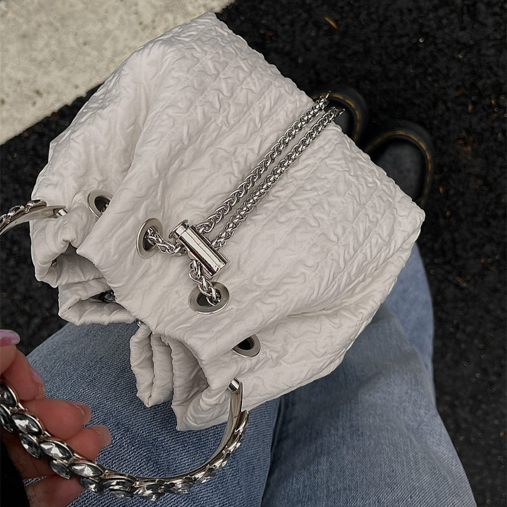 Rhinestone chain handbag