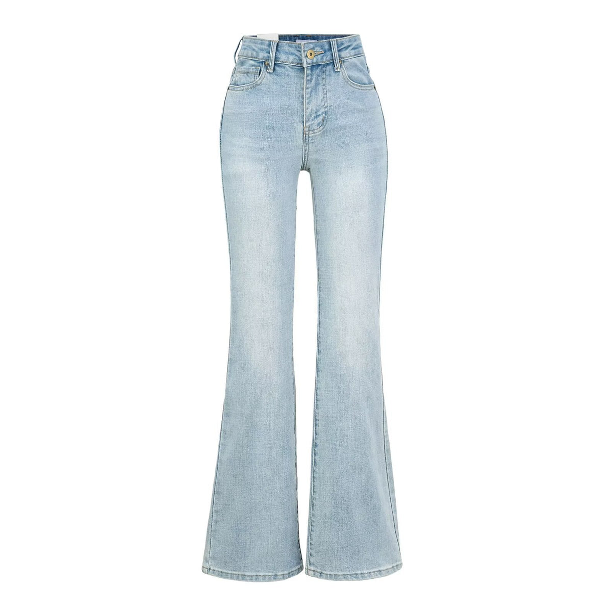 Women's Light Blue High Waist Slim Fit Bootcut Jeans