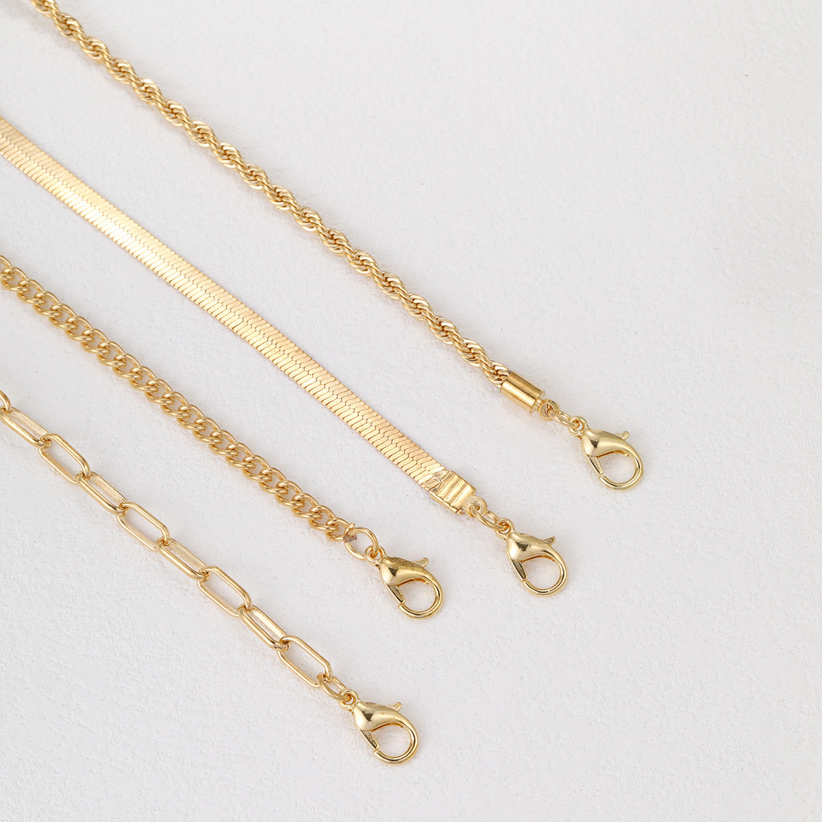 5-in-1 Layered Gold Necklace Set - Tarnish-Free 14k Gold Plated