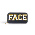 Embroidered wallet long coin purse