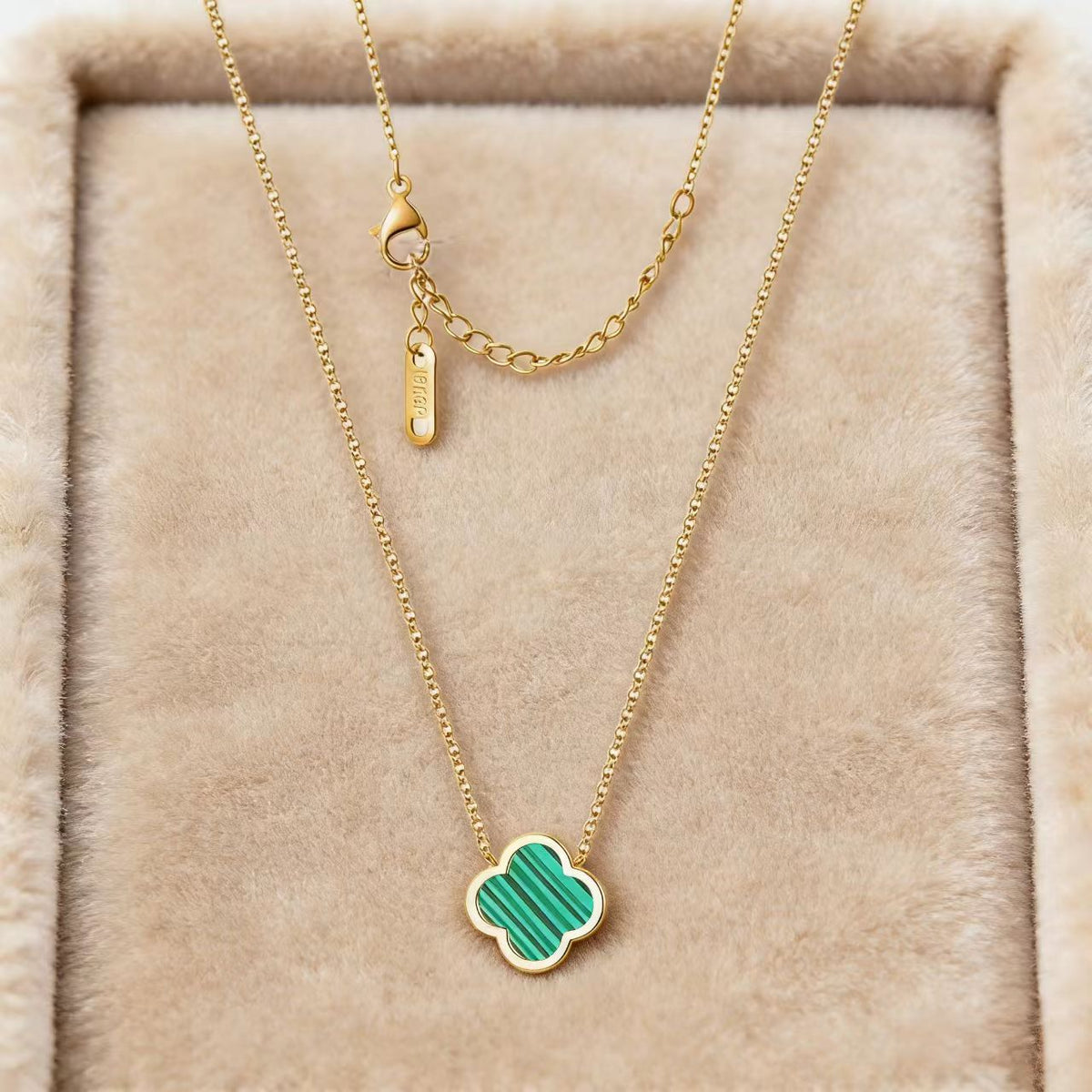 Women's Clover Titanium Steel Light Luxury Double-sided Necklace