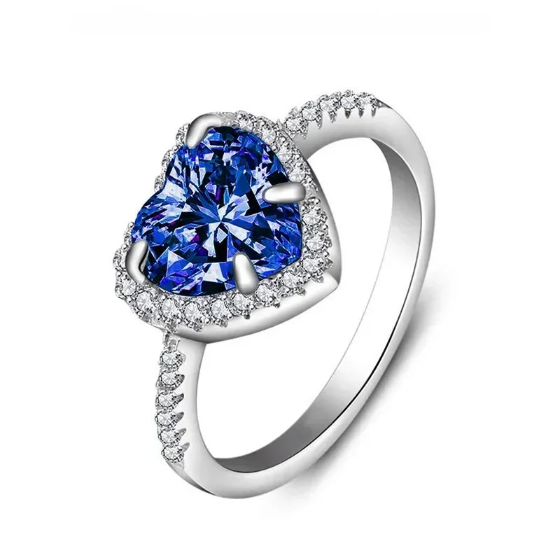 New European and American Peach Heart Ring