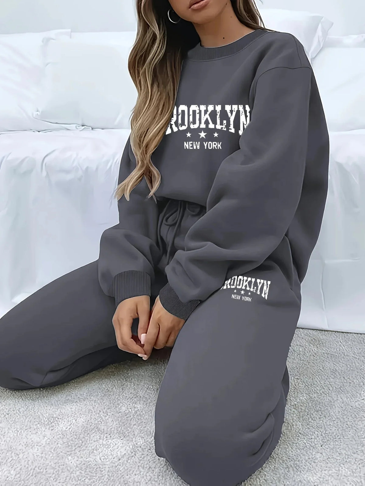Women’s Plush Hoodie & Pants Sweater Set
