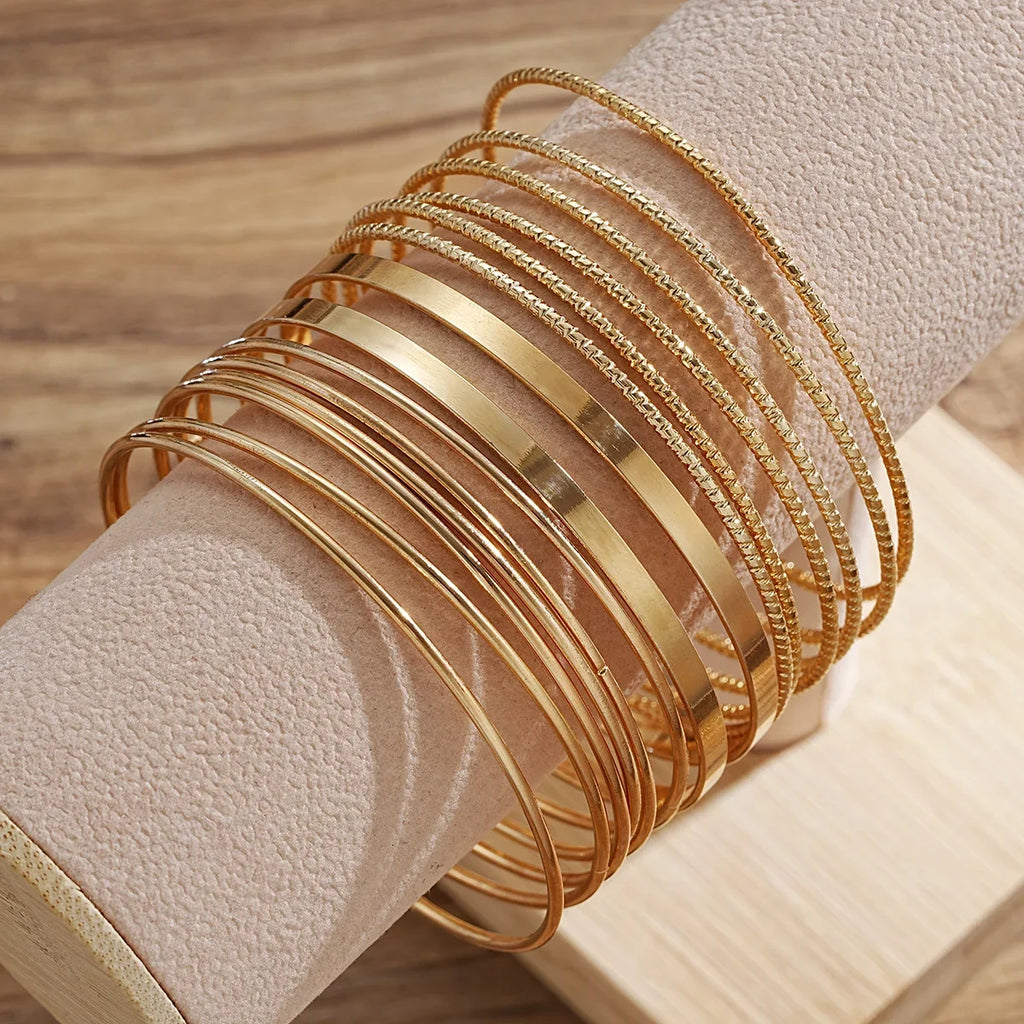 14 Pcs Trendy Boho Bracelet Set