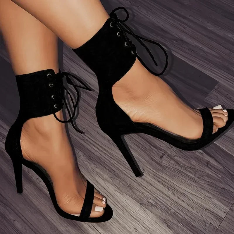 Black Gladiator Sandals