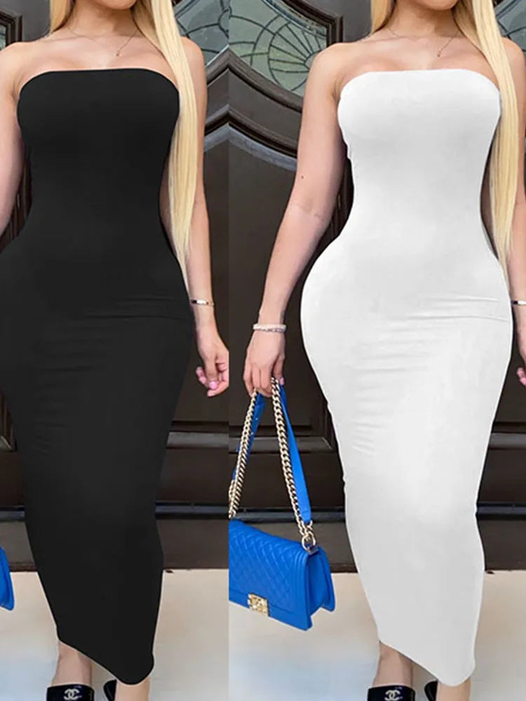Women's Solid Color Sexy Sleeveless Dress