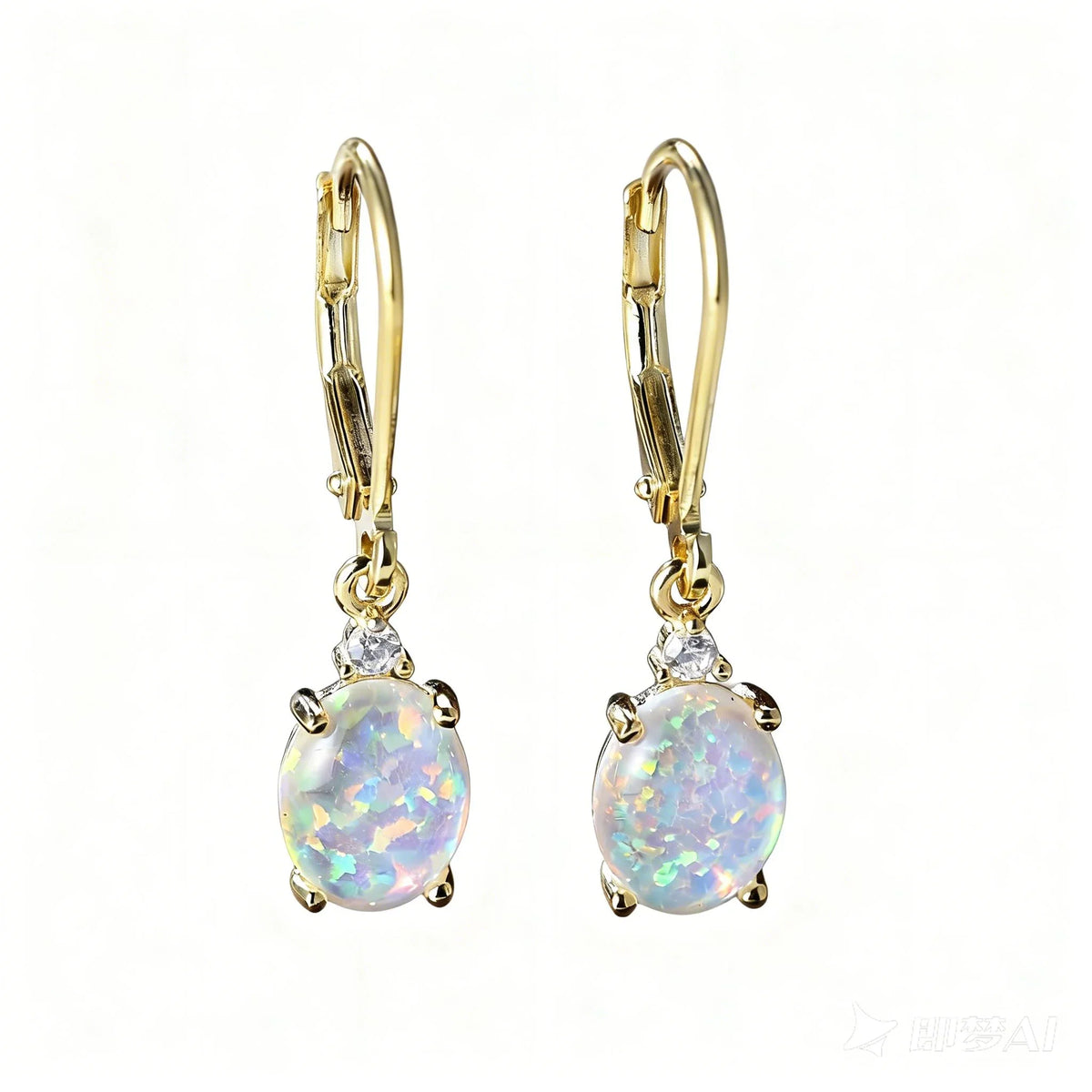 S925 Silver round Crystal Pearl Mother-of-Pearl Earrings