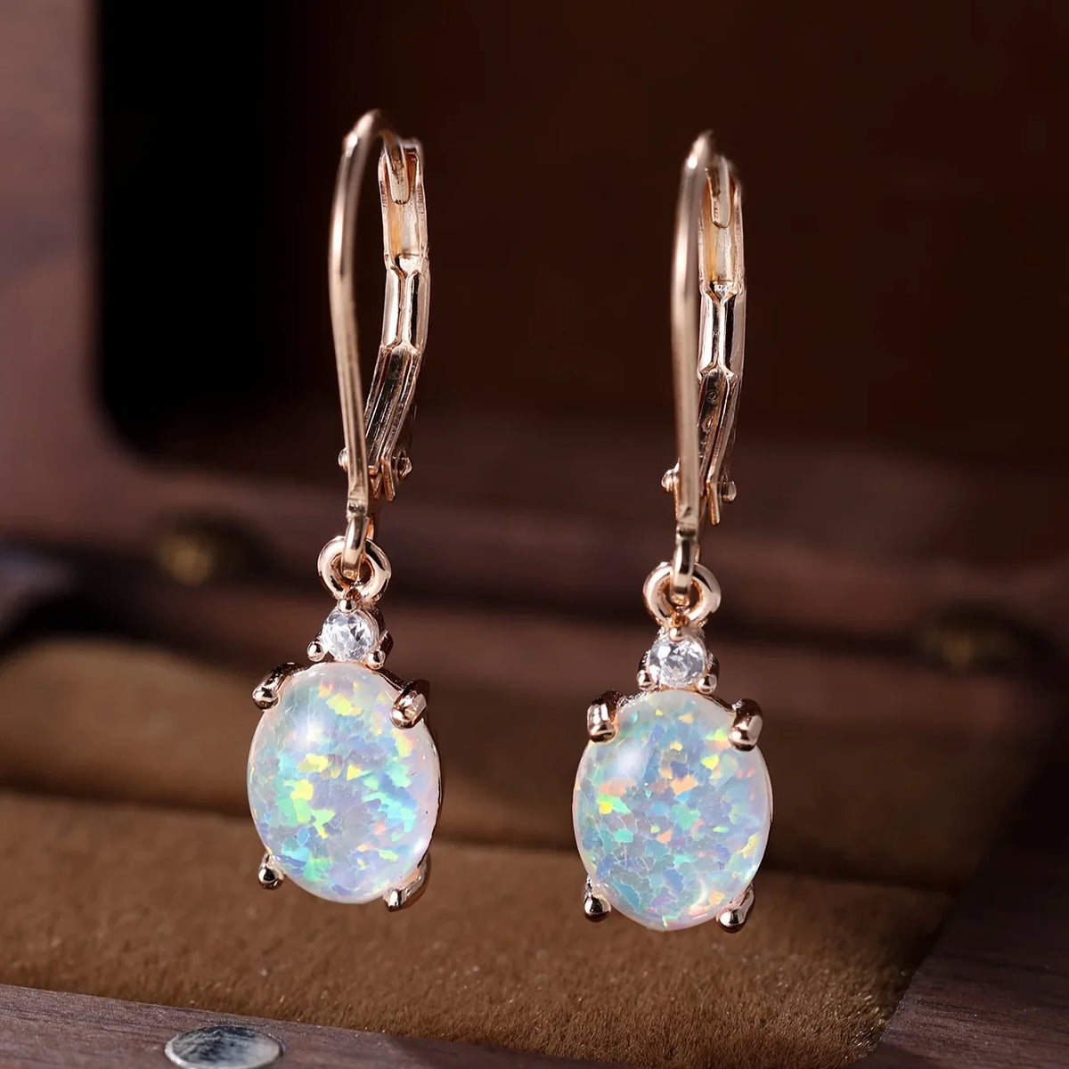 S925 Silver round Crystal Pearl Mother-of-Pearl Earrings