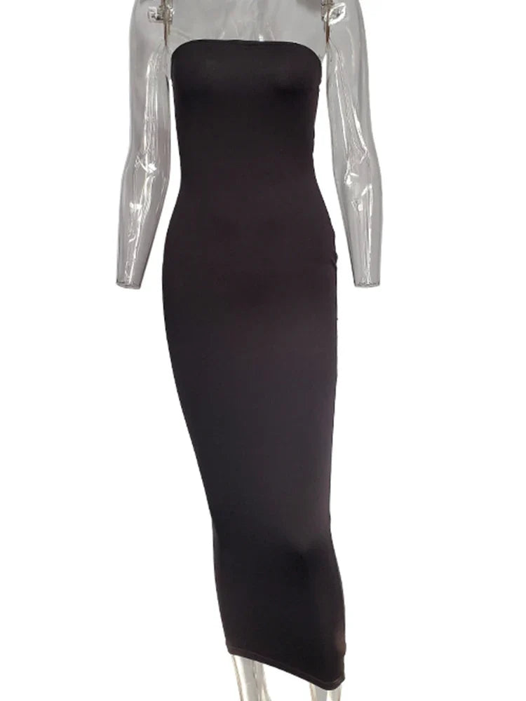 Women's Solid Color Sexy Sleeveless Dress
