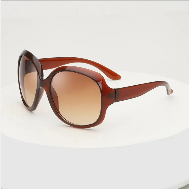 New large frame oval shape sunglasses