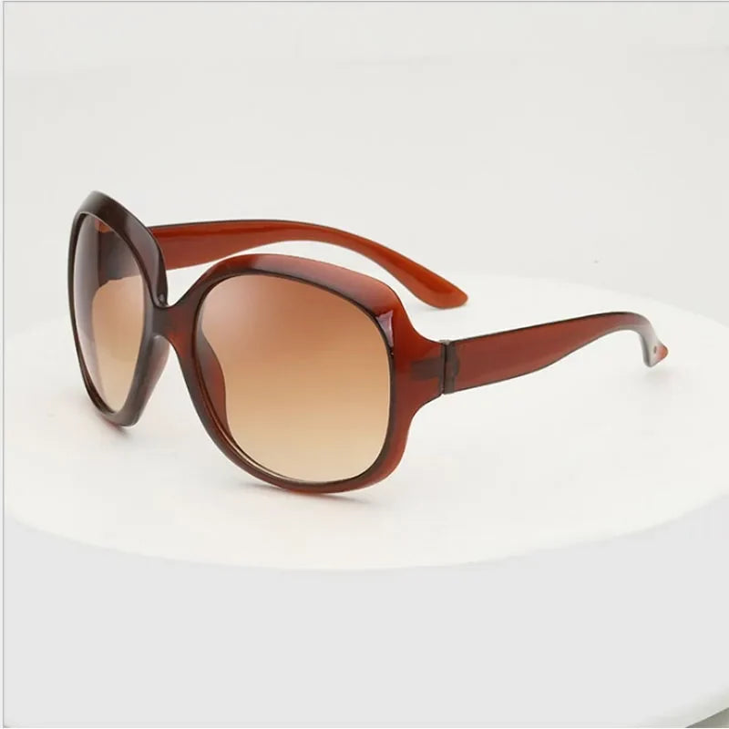 New large frame oval shape sunglasses