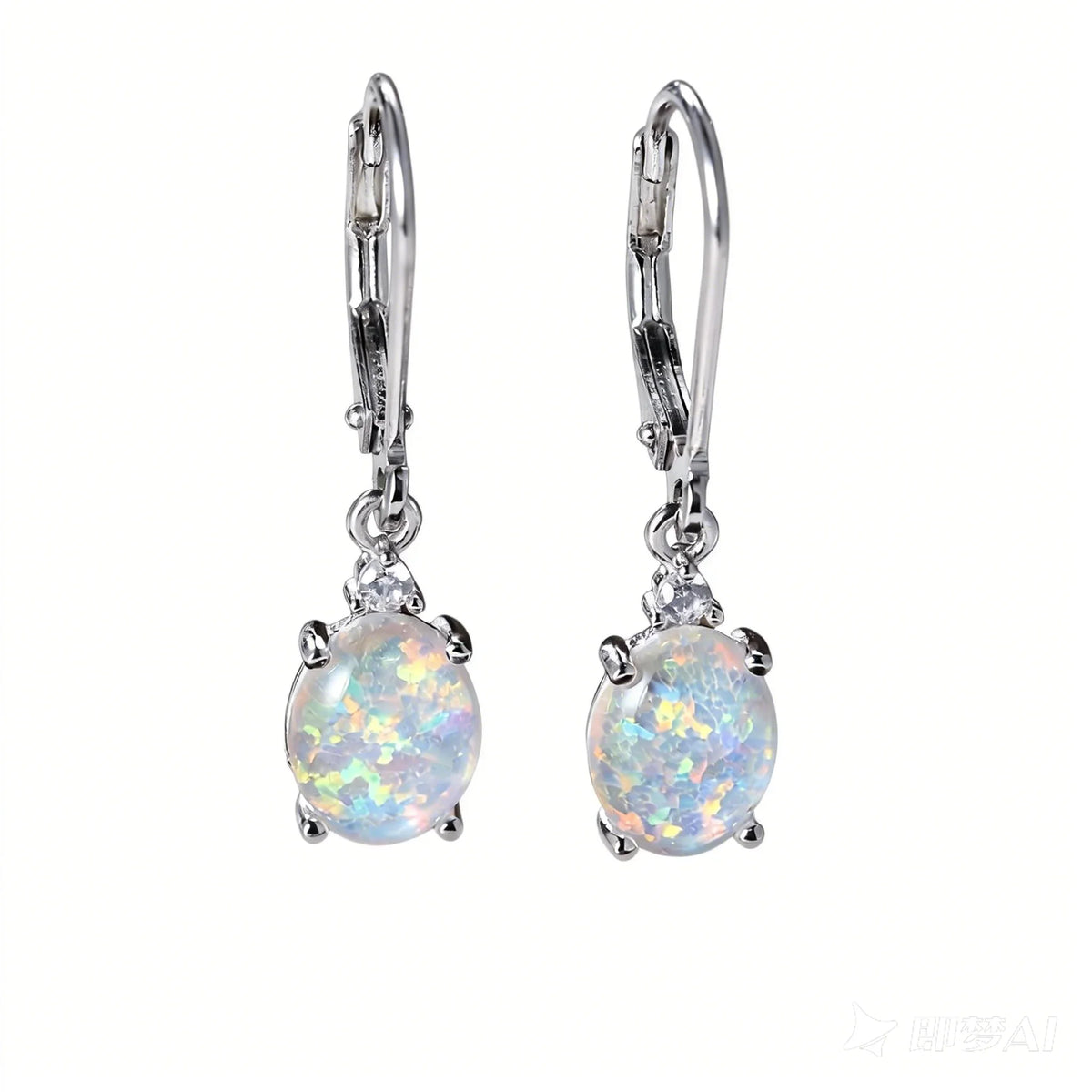 S925 Silver round Crystal Pearl Mother-of-Pearl Earrings