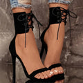 Black Gladiator Sandals