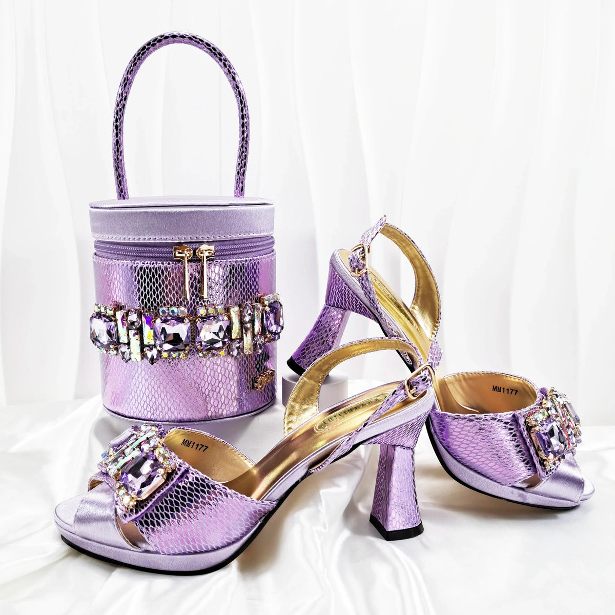 New Matching Women Shoe and Bag Set