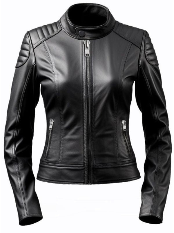 Ava Stylish Black Leather Jacket