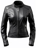 Ava Stylish Black Leather Jacket