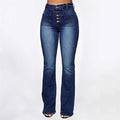 Plus Size Jeans Women Patch Pocket Washed