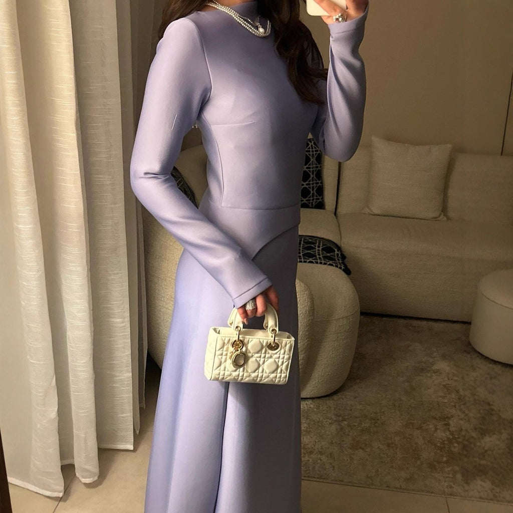 Elegant Long Sleeve Modest Gown