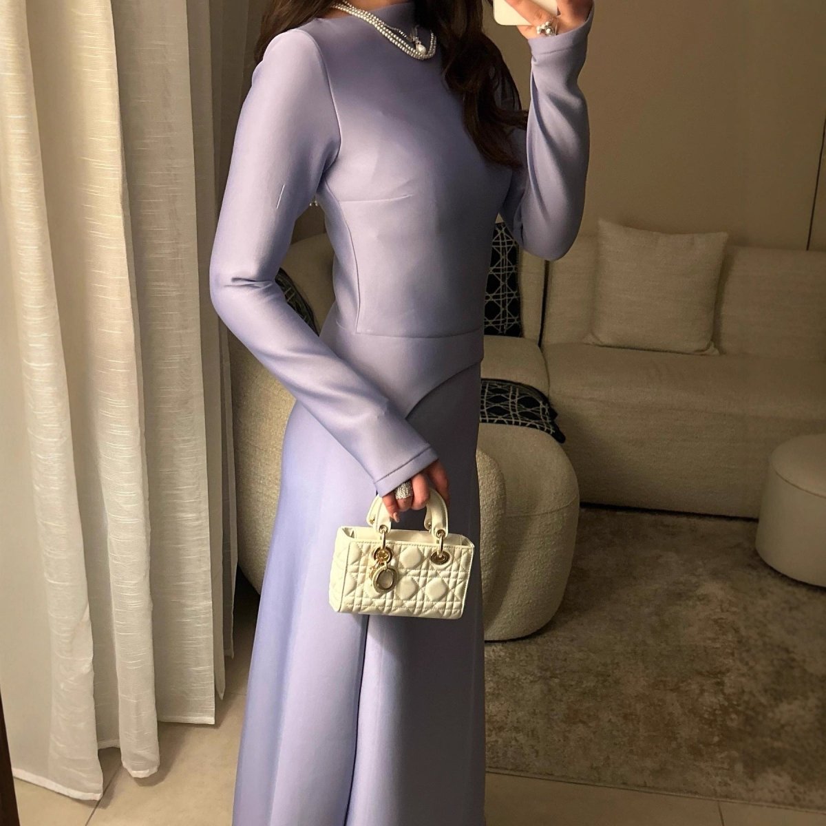 Elegant Long Sleeve Modest Gown