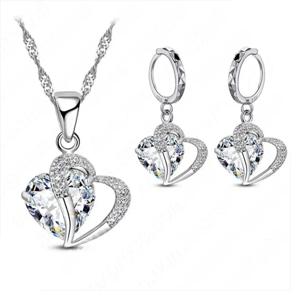 Luxury Women 925 Sterling Silver Necklace