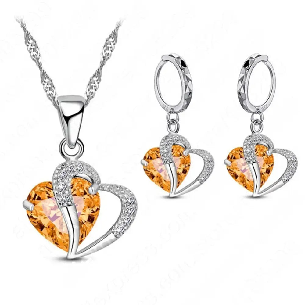 Luxury Women 925 Sterling Silver Necklace